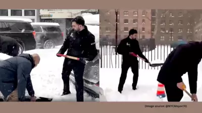 NYC Mayor Zohran Mamdani Shovels Snow During Record Storm, Sparks Online Debate