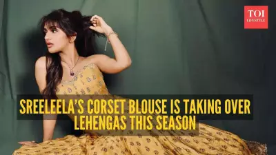 Sreeleela's Corset Blouse Look Redefines Festive Fashion for 2024