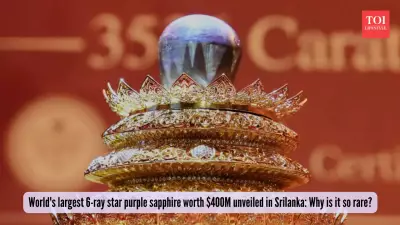 Sri Lanka Unveils World's Largest Purple Star Sapphire Worth $400 Million