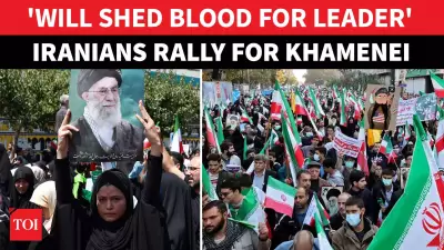 Thousands Rally For Khamenei In Iran, Countering Protests Amid US Warnings