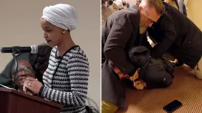US Congresswoman Ilhan Omar Attacked with Liquid During Minneapolis Speech