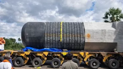 World's Largest Shivling, Weighing 2 Lakh Kg, Arrives in Bihar for Installation