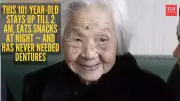101-Year-Old Chinese Grandma Defies Health Norms with Late Nights, Snacks & Natural Teeth