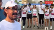 Aamir Khan Joins Mumbai Marathon After Daughter Ira's 'Forceful' Push