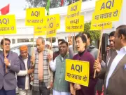 AAP Protests in Delhi Assembly Over Severe Air Pollution, Accuses BJP of Evasion