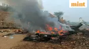 Ajit Pawar's Plane Crashes in Deadly Incident, Aircraft Gutted by Flames