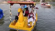 Almatti's Silver Lake Boating Re-launched by Minister Shivanand Patil