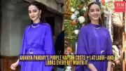 Ananya Panday Stuns in Rs 1.47 Lakh Taller Marmo Kaftan at Mumbai Event