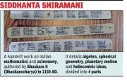 Ancient Manuscript Reborn: AI & 3D Tech Revives Bhaskaracharya's Work in Kolkata