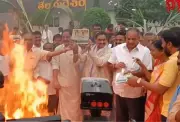 Bhogi Bonfires in Andhra Pradesh Ignite Political Rivalries Between NDA and YSRCP