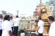 BJP Yuva Morcha Leads Cleanliness Drive at Hubballi's Historic Bhavani Temple