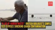 British Biologist's Ganga Water Test Video Sparks Pollution Debate Online