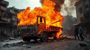 CNG Truck Explosion Sparks Panic in Ludhiana's Ghati Mohalla, Narrow Escape for Driver