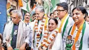 Congress Candidate Nassima Juneja Campaigns in Mumbai's Ward 213 with MLA Amin Patel