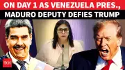Delcy Rodríguez Defies Trump on Day 1 as Venezuela's Interim President