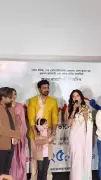 Dev and Jyotirmoyee Kundu Spotted at Kolkata Press Conference