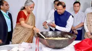 Finance Minister Sitharaman Conducts Halwa Ceremony for Union Budget 2026