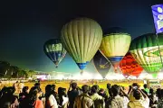 Hyderabad's Skyline Blooms with Color at First International Hot Air Balloon Festival