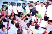 Karnataka MLC Saleem Ahmed Marks Birthday with Special Needs School, Slams BJP Govt