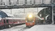Katra-Srinagar Vande Bharat Express Glides Through Fresh Snowfall in Kashmir Valley