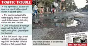 Kolkata's Gariahat Road Faces Repeated Cave-Ins Due to Aging Water Pipeline