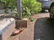 Kotturpuram's Green Pathway Now a Nightmare: 800m of Debris & Liquor Bottles