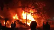 Major Fire Engulfs Bhubaneswar Market, Over 40 Shops Destroyed