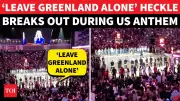 NBA London Game Interrupted: Fan Yells 'Leave Greenland Alone' During US Anthem