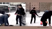 NYC Mayor Zohran Mamdani Shovels Snow During Record Storm, Sparks Online Debate