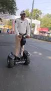 Rajahmundry Police Use Hoverboards to Manage Festive Traffic Congestion
