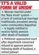 Rajasthan HC Recognizes Nata Vivah Wife's Right to Family Pension