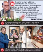 Rajnath Singh: India Fast-Progressing Towards Ammunition Self-Reliance