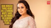 Rani Mukerji Marks 30 Years in Cinema with Elegant White Saree Look
