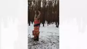 Russian Soldiers Punished by Being Tied to Tree, Forced to Eat Snow in Freezing Cold