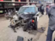 Sambalpur: Speeding Car Crashes at Ainthapali, Engine Flung Across Road