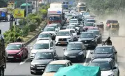 Sankranti Exodus: Heavy Traffic Jams on NH-65 as Thousands Return to Hyderabad