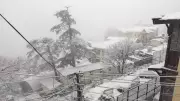 Shimla Welcomes Season's First Snowfall, Traffic and Power Hit in Upper Areas