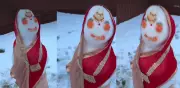 Snowpreet Kaur: Canada Woman's Saree-Clad Snowman Goes Viral, Internet Laughs