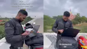 Software Engineer Fixes Bugs During Dhanushkodi Bike Trip, Internet Calls It 'Work From Highway'
