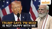 Trump Claims Modi Upset Over US Tariffs on Indian Imports