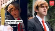Trump Impersonator Sells H-1B Visas in Bangalore Street Satire