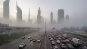 UAE Morning Commute Disrupted by Dense Fog and Heavy Traffic Jams