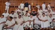 UDF Stages Sit-in at Kerala Assembly Demanding Action on Sabarimala Gold Heist