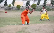 Varanasi's Sanskrit College Hosts 82nd Foundation Day with Unique Dhoti-Clad Cricket Match
