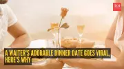Waiter's Dinner Date with Girlfriend at His Workplace Melts Hearts Online
