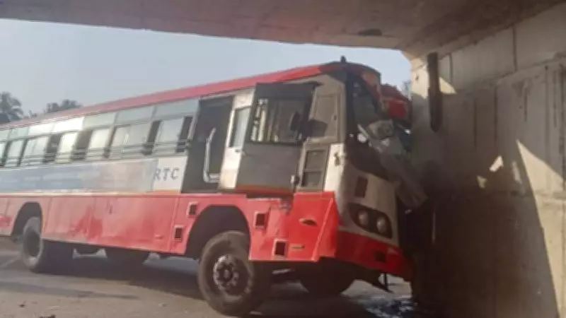 18 Injured in KSRTC Bus Accident Near Maddur, Karnataka After Steering Lock