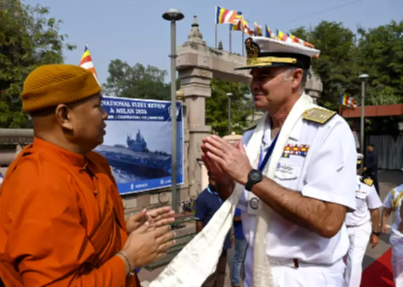 327 Naval Officers from 74 Nations Visit Mahabodhi Temple in Gaya