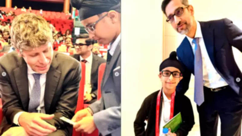 8-Year-Old Coder Ranvir Sachdeva Stuns India AI Summit with Ancient Philosophy AI Link