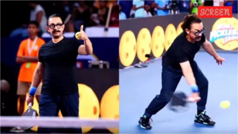 Aamir Khan Recovers Swiftly After Slipping at Pickleball Exhibition Match in Mumbai