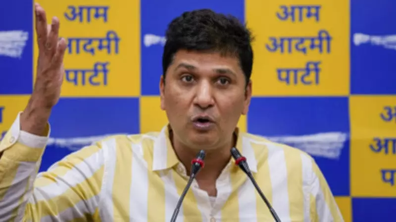 AAP Leader Saurabh Bharadwaj Detained in Delhi Biker Death Protest